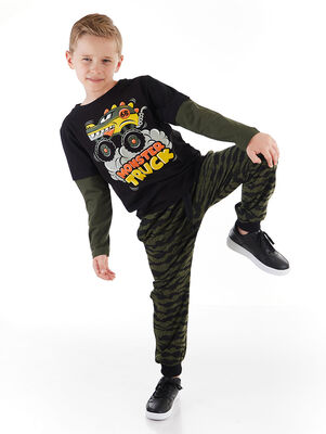 Monster Truck Boy T-shirt&Pants Set