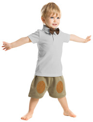 Mr. Bow-Tie Jersey Polo&Shorts Set - 1