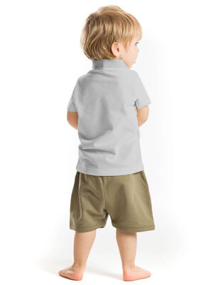 Mr. Bow-Tie Jersey Polo&Shorts Set - 2