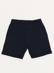 Navy Blue Boy Cotton Shorts - 2