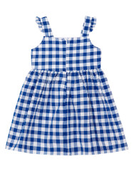 Navy Blue Checked Cat Dress - 4