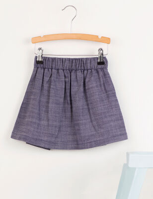 Navy Blue Girl Skirt - 4