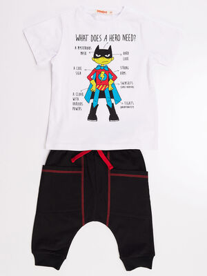 Need Hero Erkek Çocuk T-shirt Kapri Şort Takım