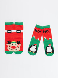 New Year 2 Pair Socks Set - 5