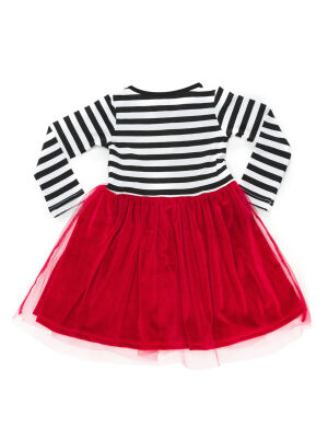 New Year Chic Girl Red Tulle Dress - 4