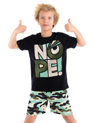 Nope Boy T-shirt&Shorts Set - 1