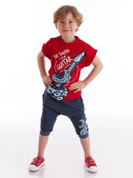 Octopus Guitar Boy T-shirt&Baggy Set - 1