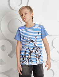 Octopus Erkek Çocuk T-Shirt - 1