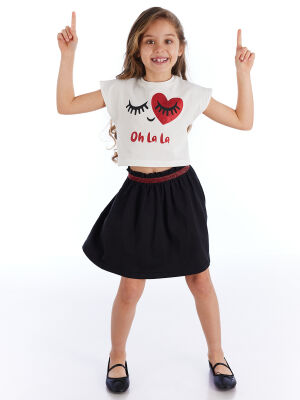 Ohlala Girl T-shirt&Skirt Set - 1