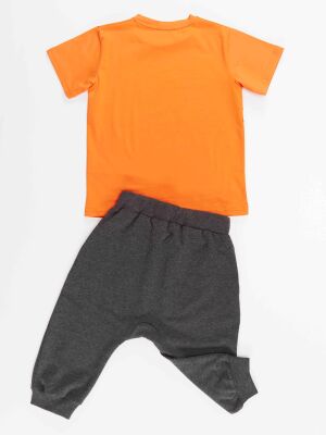 Orange Fox Boy T-shirt&Capri Set - 4