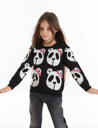 Panda Girl Knitted Jumper - 1