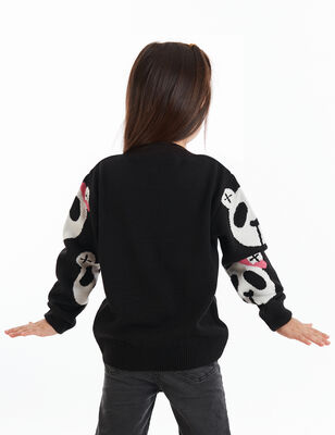 Panda Girl Knitted Jumper - 2