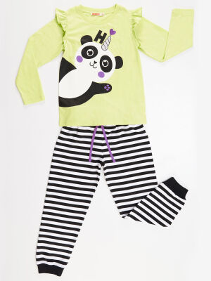 Panda Girl T-shirt&Pants Set - 3