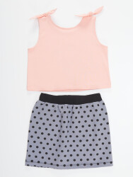 Panda Milkshake Girl T-shirt&Skirt Set - 4