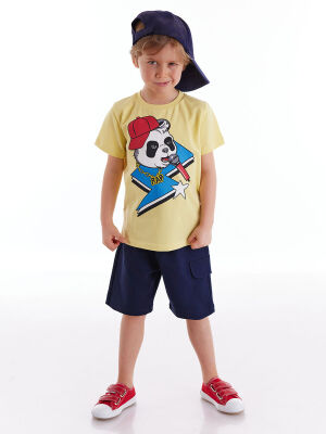 Panda Star Boy T-shirt&Shorts Set - 1