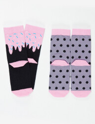 Panda&Cream Girl 2-Pack Socks Set - 2