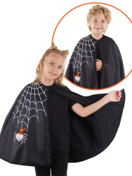 Party Spider Halloween Girl Black Cloak - 1