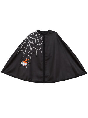 Party Spider Halloween Girl Black Cloak - 3