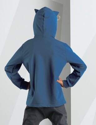 Paw Blue Girl Hoodie - 2