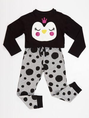 Penguen Girl T-shirt&Pants Set - 3