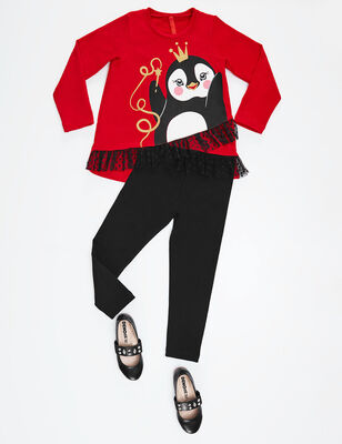Penguin Girl Tunic&Leggings Set