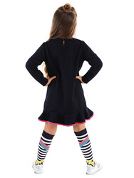 Perçem Kız Çocuk Elbise + Çorap - Thumbnail