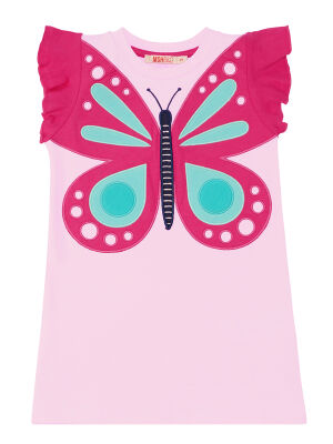 Pink Butterfly Dress - 3