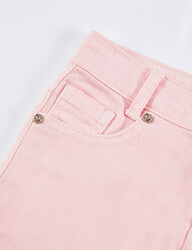 Pink Denim Mini Skirt - Thumbnail