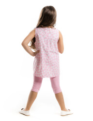 Pink Dotted Cat Tunic Set - 2