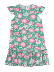 Pink Flowers Girl Dress - 3