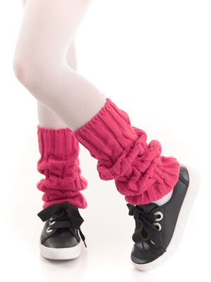 Pink Girl Knit Leg Warmer - 1