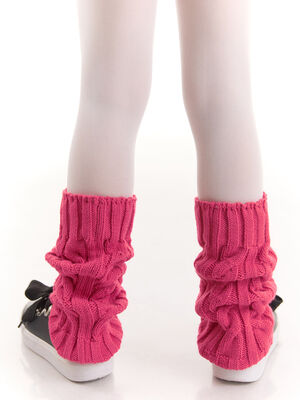 Pink Girl Knit Leg Warmer - 2