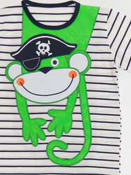 Pirate Monkey Boy T-shirt&Shorts Set - Thumbnail