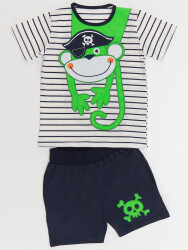 Pirate Monkey Boy T-shirt&Shorts Set - 3