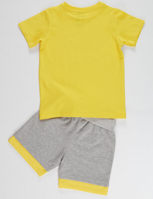 Pirate Yellow Grey Boy Shorts Set - 4