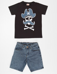 Pirates Jean Shorts Set - 3