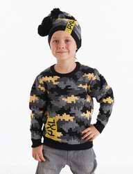 Pixel Camo Knitted Boy Hat - 1