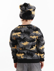 Pixel Camo Knitted Boy Hat - 2