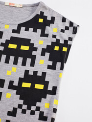 Pixel Monsters Boy T-shirt&Shorts Set - Thumbnail