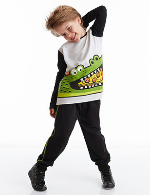 Pizza Croc Boy Pants Set - 1