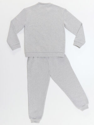 Plain Grey Boy Tracksuit - 4