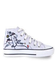 Play Allday High Top Boy Grey Sneakers - 4