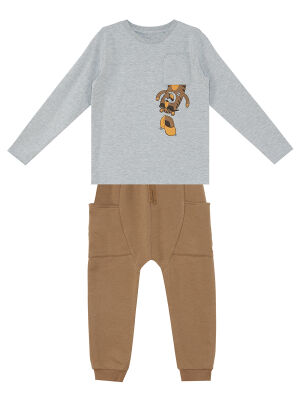 Pocket Tiger Boy T-shirt&Pants Set - 3