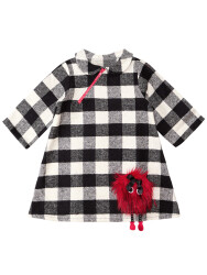 Pompom Checked Dress - 3