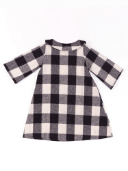 Pompom Checked Girl Dress - 4