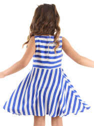 Poppy Striped Woven Girl Dress - 2