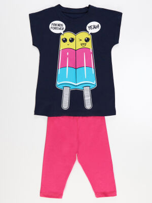 Popsicle Girl T-shirt&Leggings Set - 3