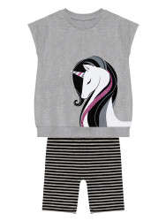 Pretty Unicorn Girl T-shirt&Leggings Set - 3