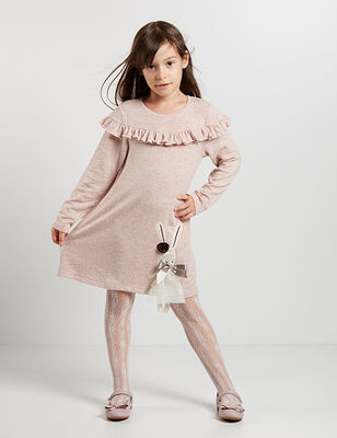 Rabbit Girl Knit Somon Dress - 1