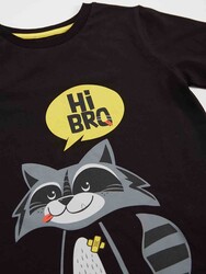 Raccoon Boy T-shirt&Pants Set - Thumbnail